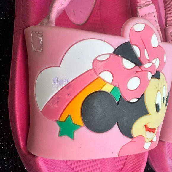 Disney Minnie Mouse Sandals with sling back size 9/10 - Picture 5 of 6
